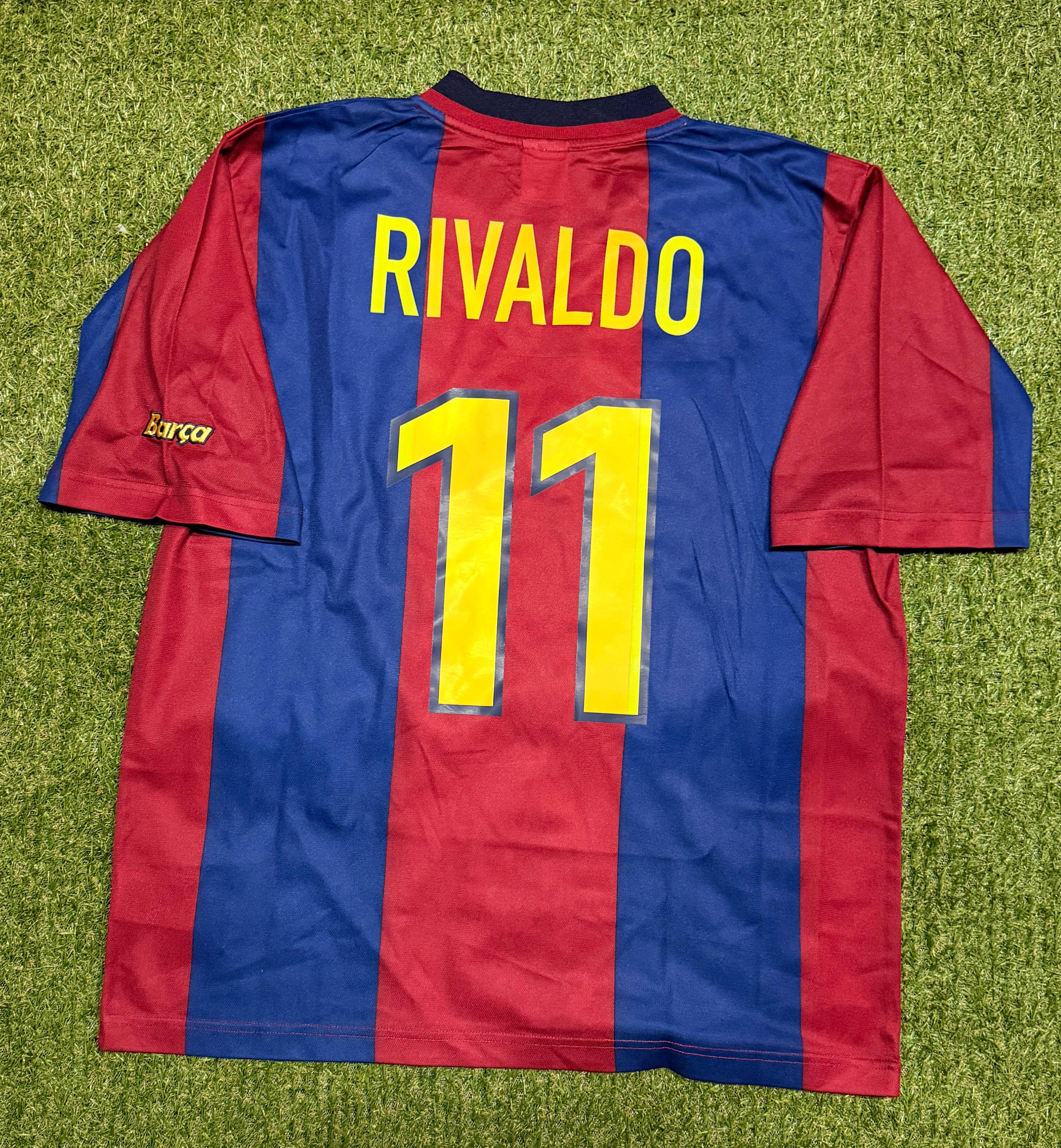 FC Barcelona 1998-99 Rivaldo #11 Heim Trikot