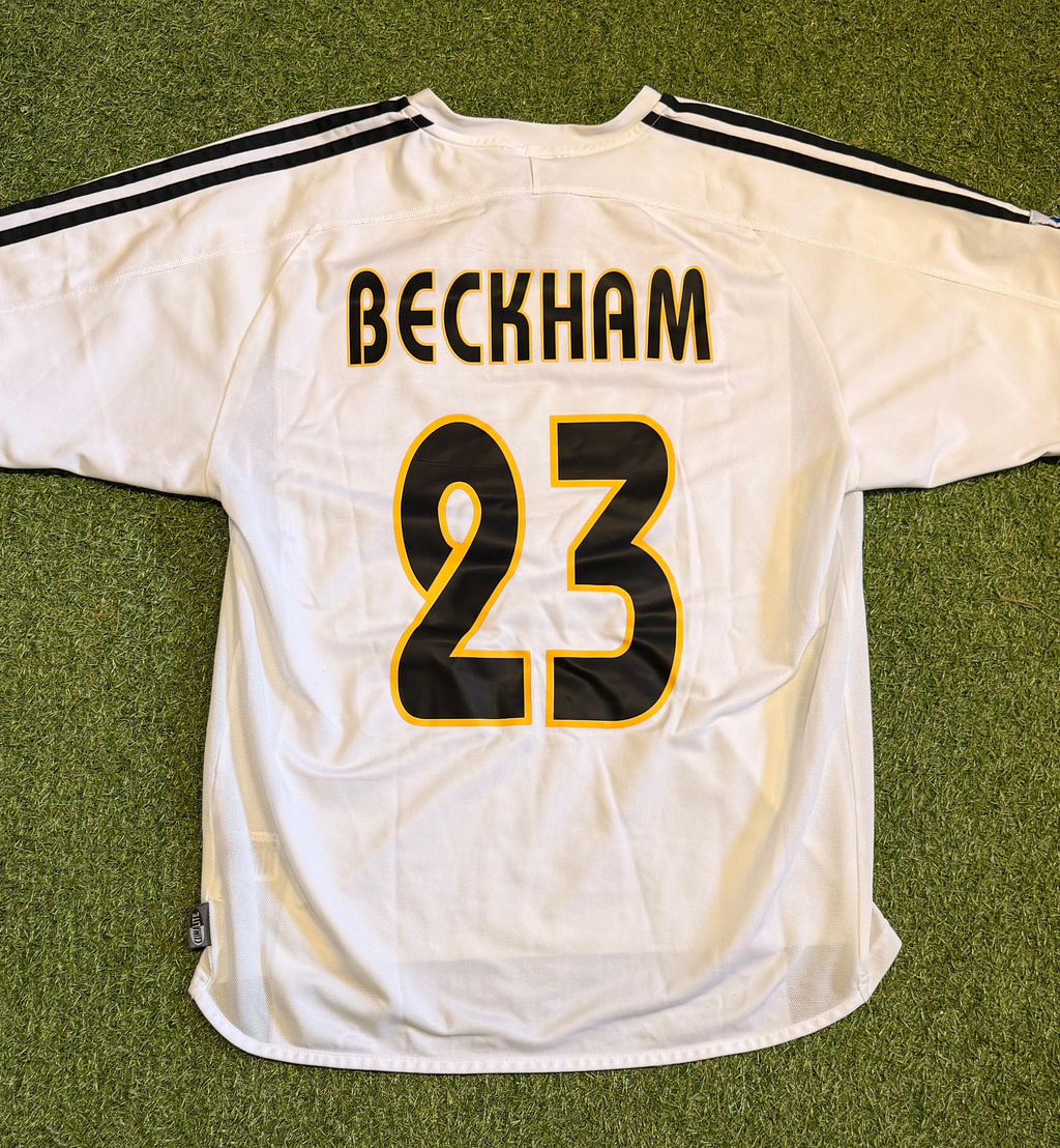 Real Madrid 2003-04 David Beckham #23 Heim Trikot (Größe L)