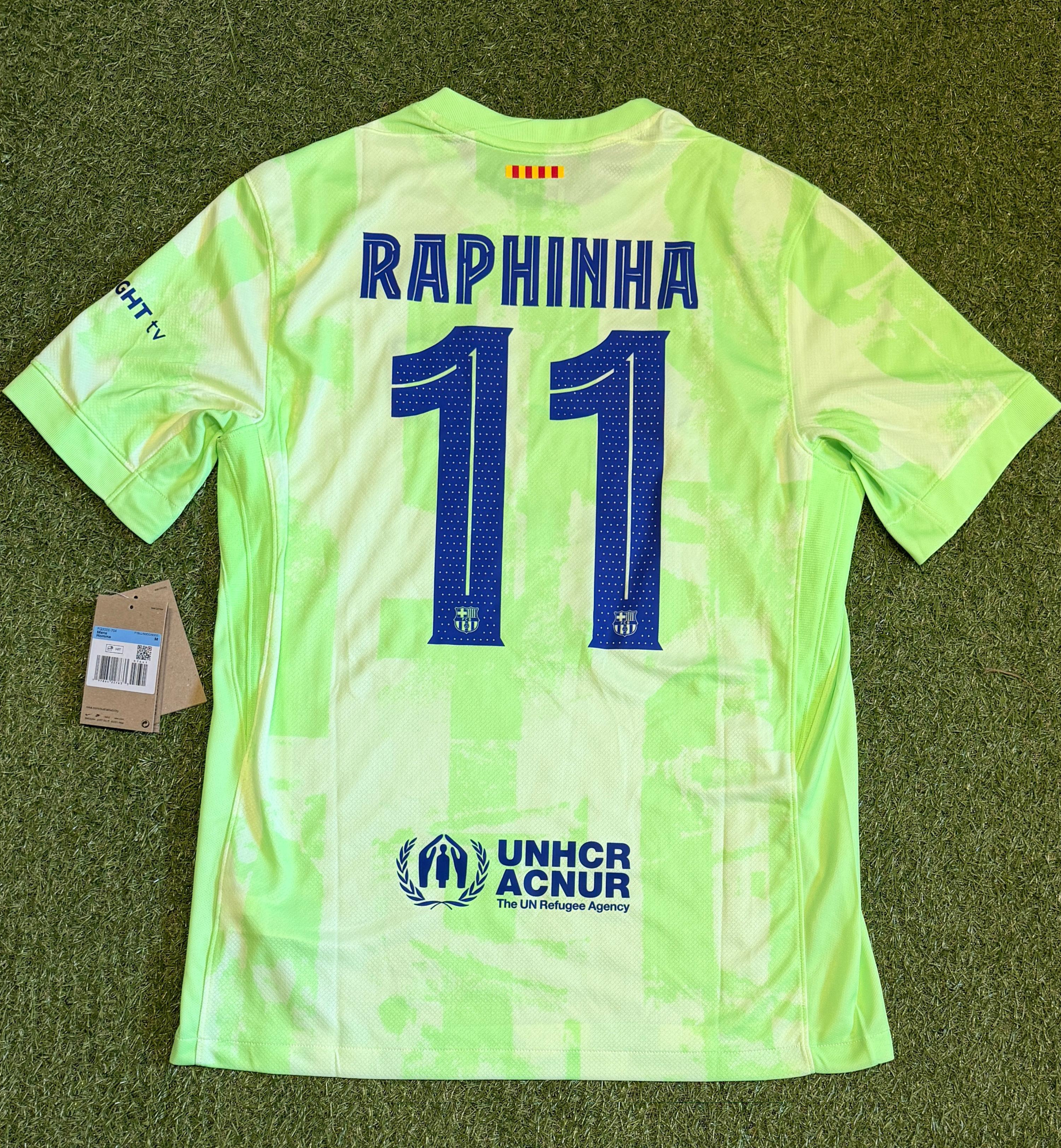 FC Barcelona 2024-25 Raphinha #11 3rd Trikot (Größe M)
