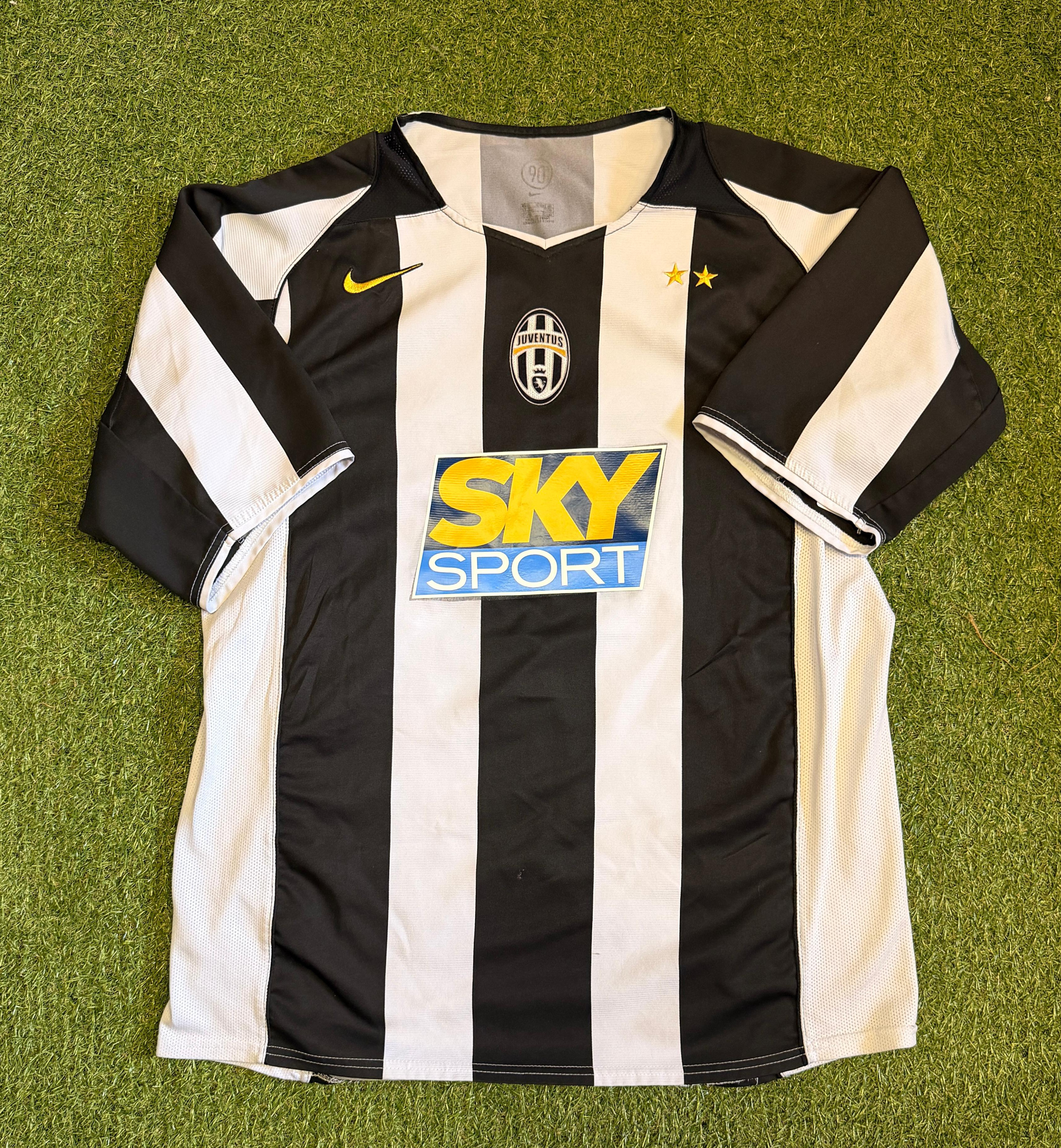 Juventus FC 2004-05 Pavel Nedvěd #11 Heim Trikot (Größe L)